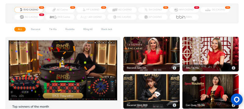 Top 10 địa chỉ chơi baccarat trực tuyến xanh chín tặng tiền miễn phí 18 Chơi baccarat trực tuyến tại bk8