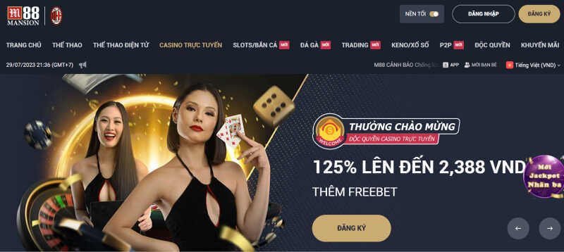 Top 10 địa chỉ chơi baccarat trực tuyến xanh chín tặng tiền miễn phí 20 Thưởng lớn tại casino m88